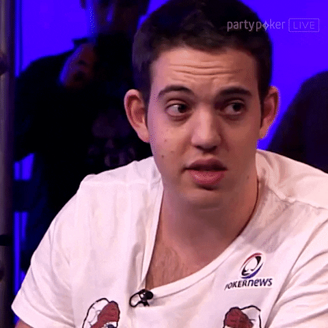 Partypokerlive poker oooh poker face mock GIF