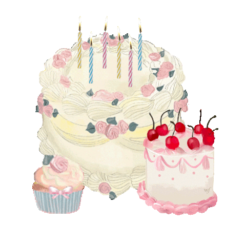 Happy Birthday Cake Sticker by Wildflower Cases