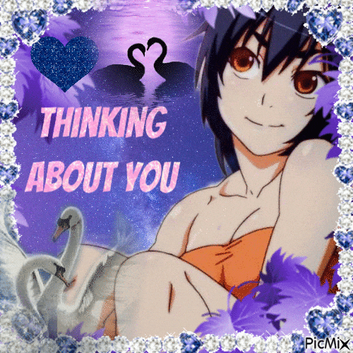 Thinking About You Monogatari GIF