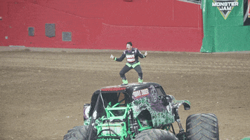 grave digger chuckie dance GIF by Monster Jam