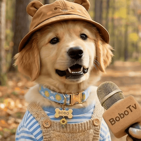 Autumn Laughing GIF by Bobo the Goldie