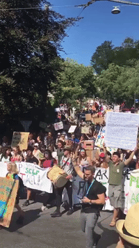 'Don't Be a Fossil Fool': Climate Change Protesters Rally in Lausanne
