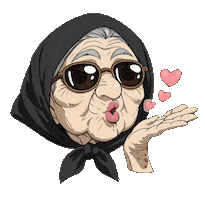 Kisses Blow Sticker