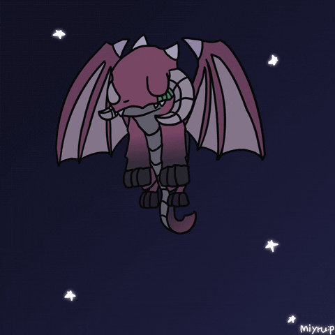 Night Sky Sleeping GIF by miyrumiyru