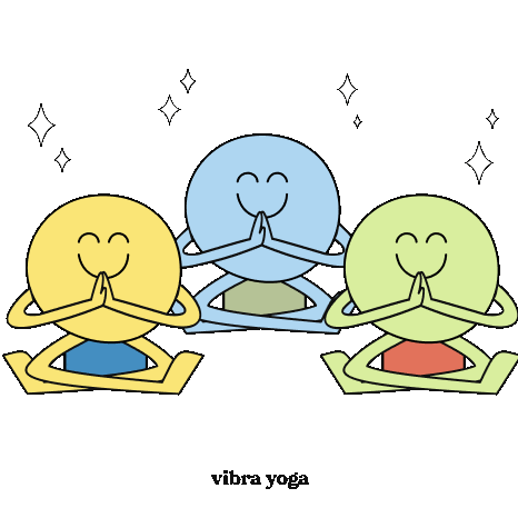 vibra yoga Sticker