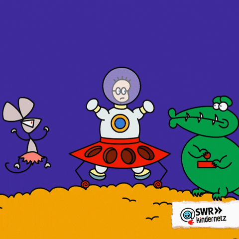 Cartoon Space GIF by SWR Kindernetz