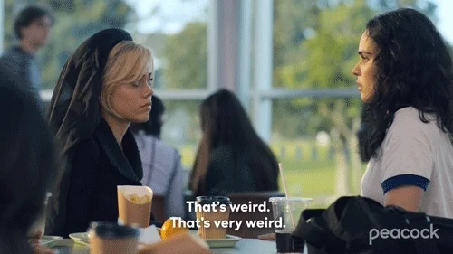 Addy Thats Weird GIF by PeacockTV