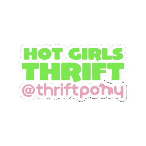 Thrift Sticker by twogirls1formula