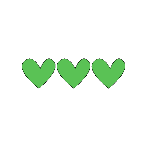 Green Hearts Sticker by Volg
