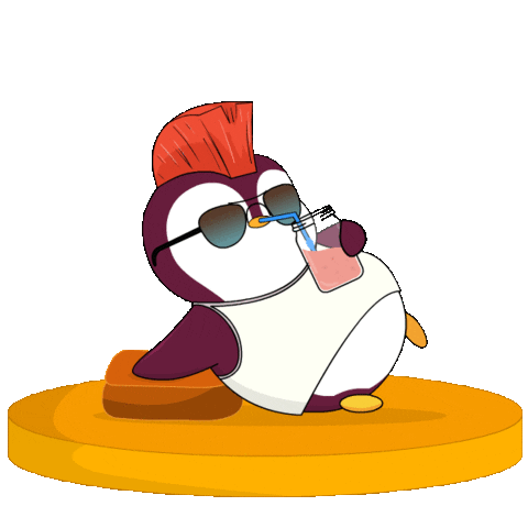 Uh Oh Pain Sticker by Pudgy Penguins for iOS & Android