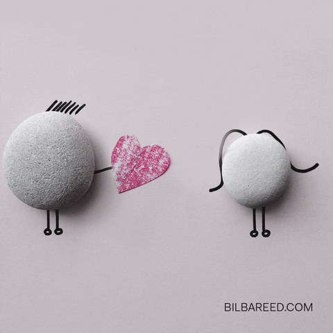 I Love U Heart GIF by Bilbareed
