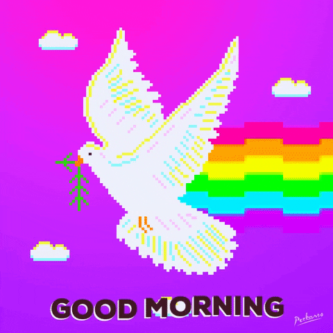 Good Morning Pixel GIF by PEEKASSO
