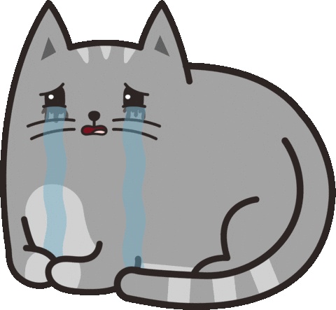 😿 Sad Cat - Royalty-Free GIF - Animated Sticker - Free PNG - Animated Icon
