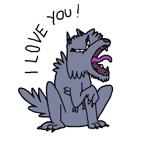 I Love You Gif Artist Sticker by langoskepulany