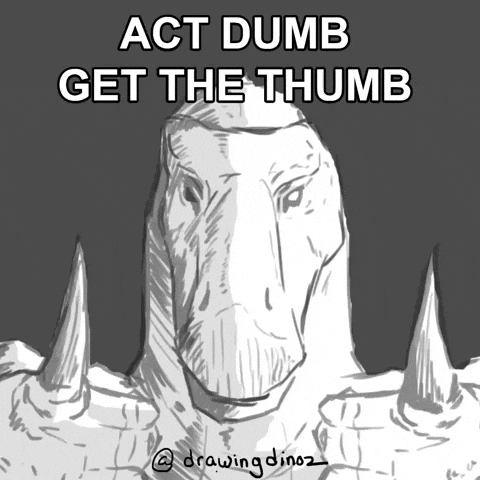 Dinosaur Thumb GIF
