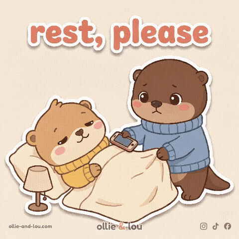 Tired Good Night GIF by Ollie & Lou