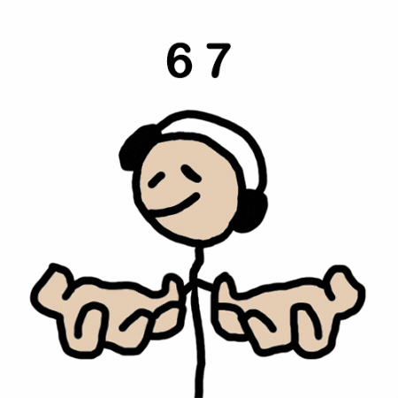 Hand Stickman GIF