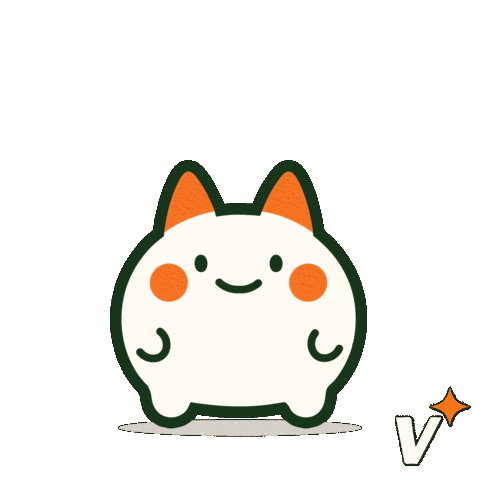 Happy Cat Sticker by Visuarex Creative Studio