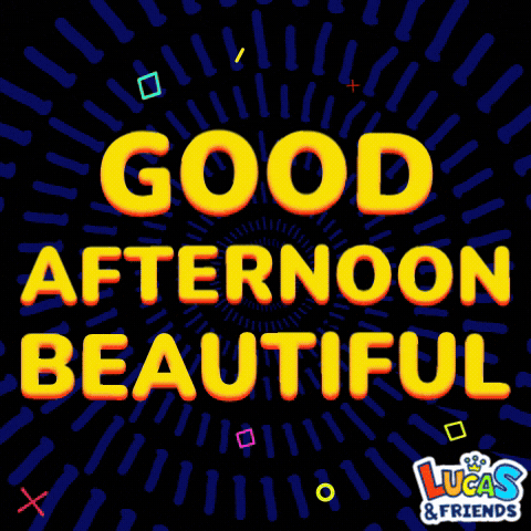 Good Afternoon Greetings GIF by Lucas and Friends by RV AppStudios