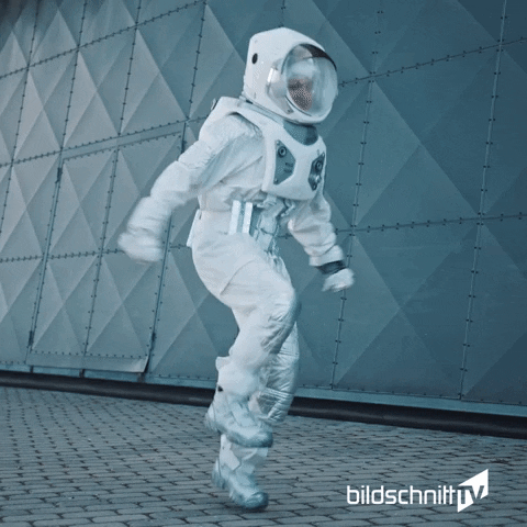 Dance Astronaut GIF by bildschnittTV