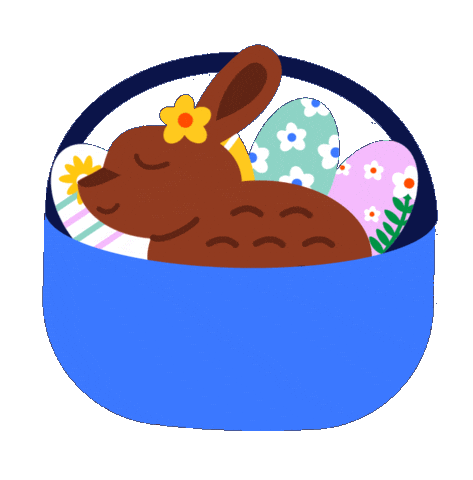 Easter Sunday Bunny Sticker by Jessica Lau
