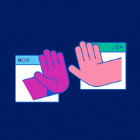 Virtual-high-five GIFs - Get the best GIF on GIPHY