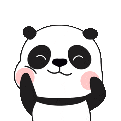 Panda Love Sticker by Colourbook