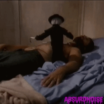 puppet master horror movies GIF by absurdnoise