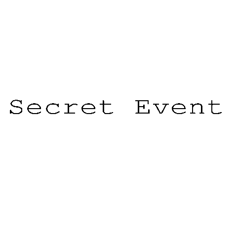 Secret Event Sticker by Les Amis