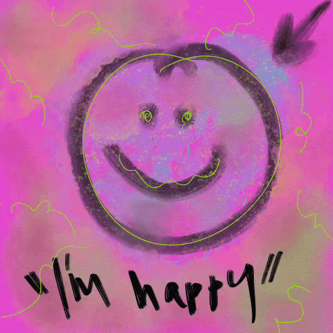 deannafiedler happy smile neon smiling GIF