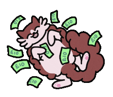 Cat Rolling In It Sticker