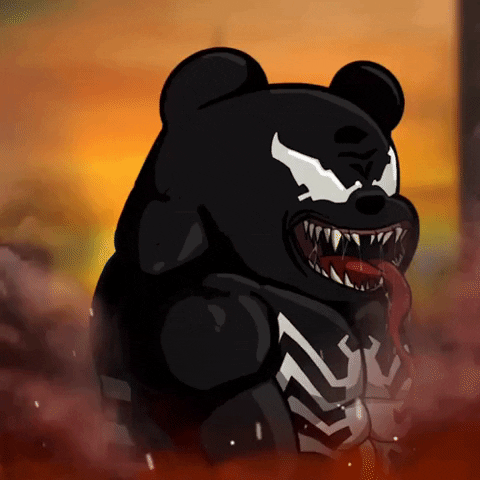 Black Metal Halloween GIF by SuperRareBears