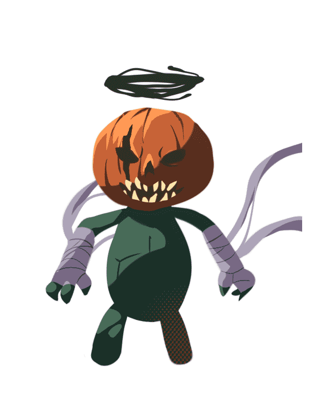 Halloween Pumpkin Sticker by Korasama