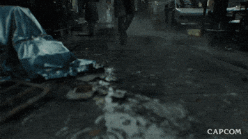 Walking Raining GIF by CAPCOM
