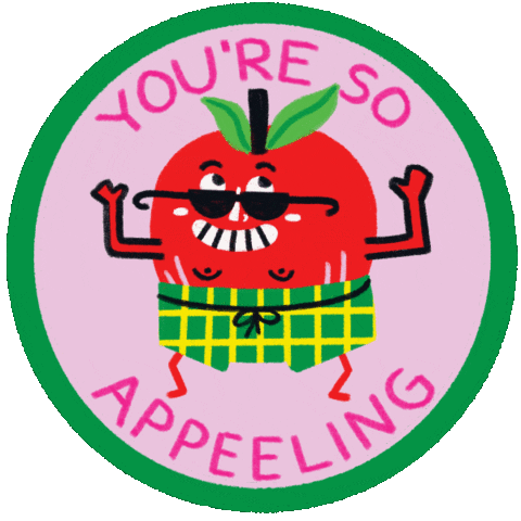 Apple Appealing Sticker