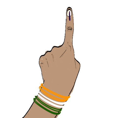 Voting Lok Sabha Sticker