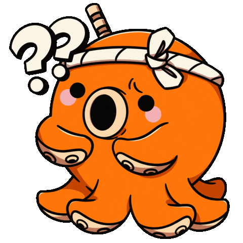 Question Takoyaki Sticker