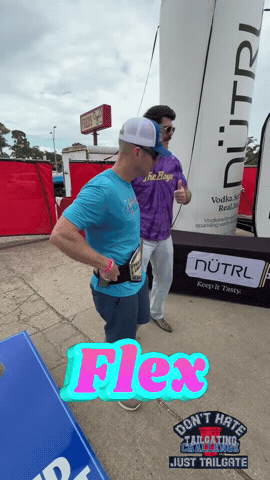 Flex Flexing GIF by Tailgating Challenge