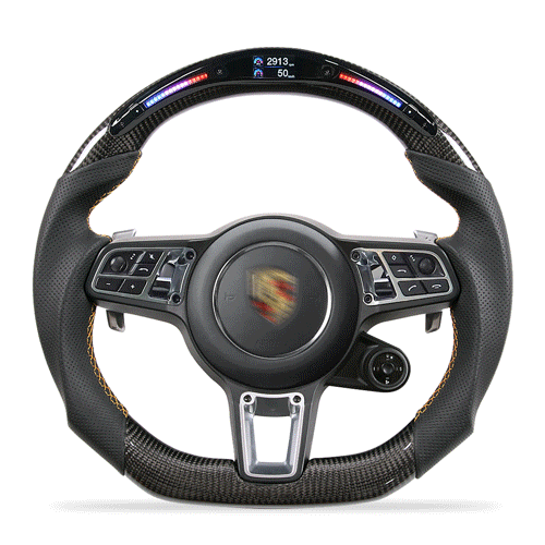 tddmotors tddmotors ohcmotors carbon fiber steering wheel led steering wheel GIF