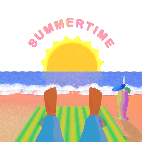 Heat Wave Summer Sticker by Hello All