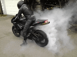 motorcycle burnout GIF