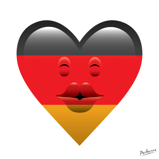 Germany Love Sticker by PEEKASSO for iOS & Android