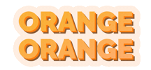 Orange Orange reklame Sticker