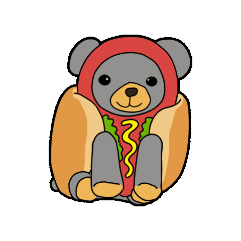 Hot Dog Spinning Sticker