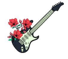 Flower Concert Sticker