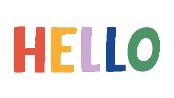 Rainbow Hello Sticker