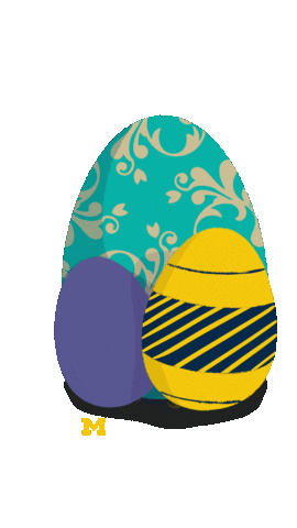 Easter Eggs Spring Sticker by University of Michigan