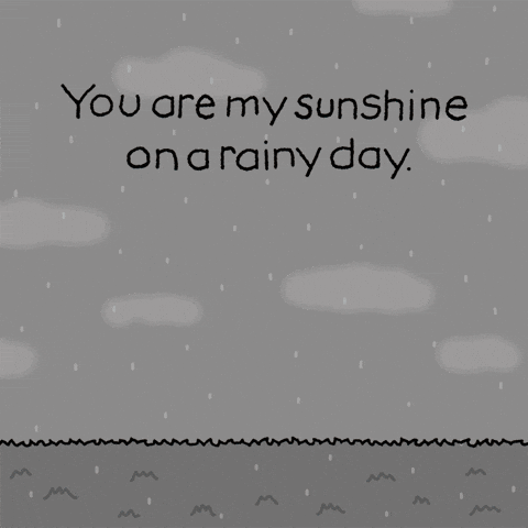 I Love You Rain GIF by Chippy the Dog