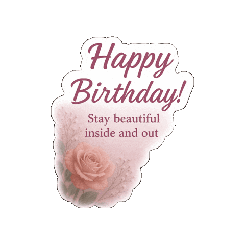 Happy Birthday Girl Sticker