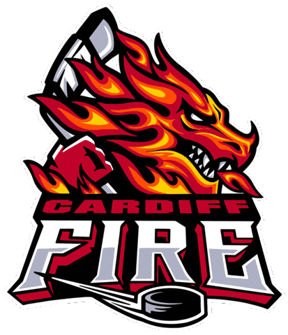 Fire Hockey Sticker by Cardiff Fire